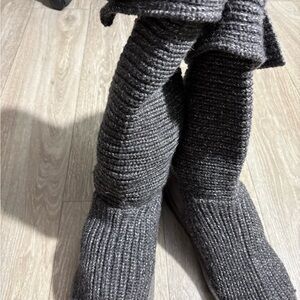 UGG Charcoal Knit Boots